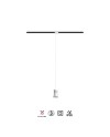 PAGODA * COLGANTE CARRIL TRIFASICO GU10 BLANCO